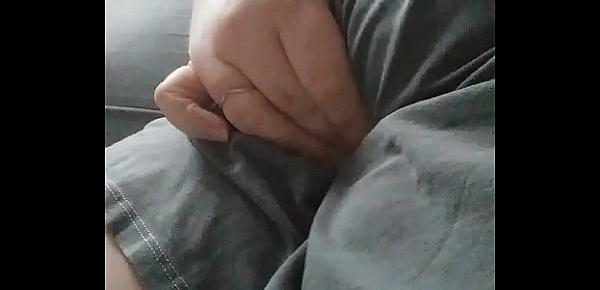  teasing rubbing my pussy